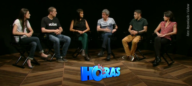 Serginho Groisman conversa com grupo de veganos no programa Altas Horas
