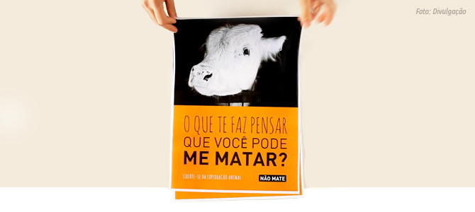 Grupo paulistano lança campanha online para imprimir 7.500 cartazes veganos