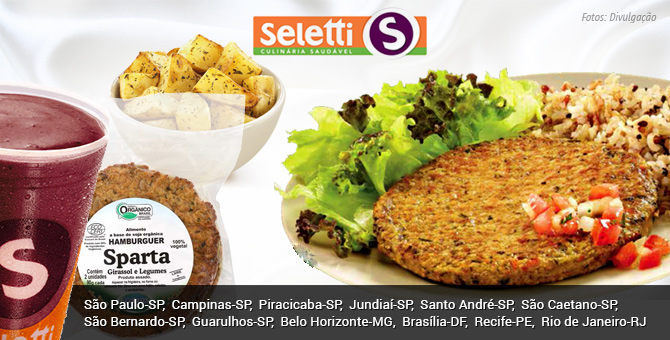 Repleta de opções veganas, a rede fast-food Seletti já está presente em 32 shoppings espalhados pelo Brasil