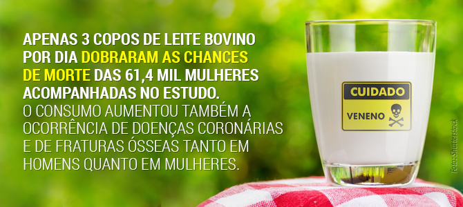 Estudo relaciona consumo de leite a maior risco de morte e de doenças, inclusive dos ossos