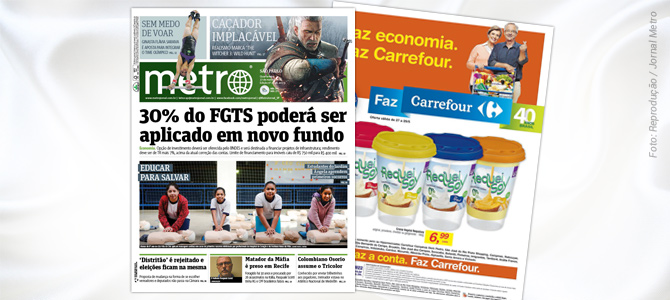 Grupo Carrefour anuncia produto vegano em página inteira de jornal com grande circulação