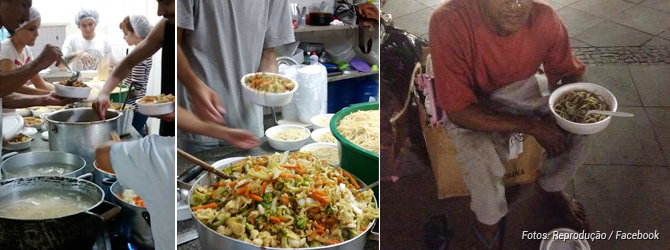 Campinas: grupo vegano distribui 190 pratos de yakissoba para pessoas em situação de rua