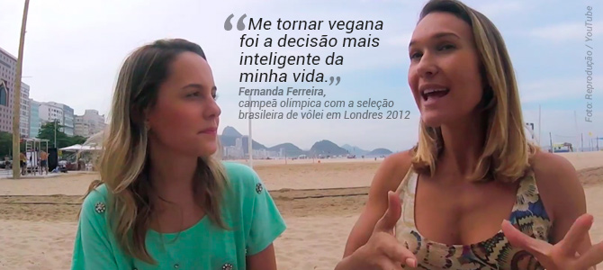 Campeã olímpica ‘Fernandinha do Vôlei’ explica em vídeo por que decidiu se tornar vegana