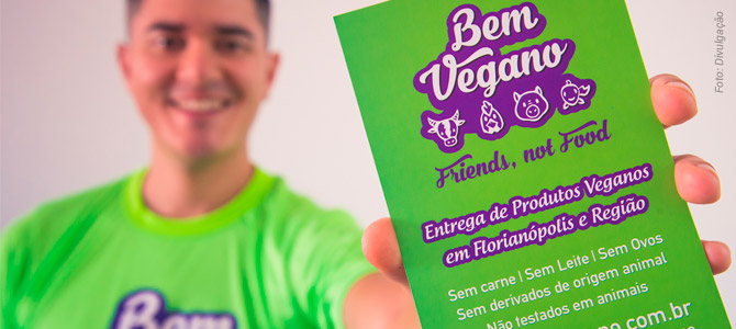 Região de Florianópolis ganha serviço de entrega de produtos veganos com taxas amigáveis